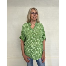 Små blomstret bluse i bomuld