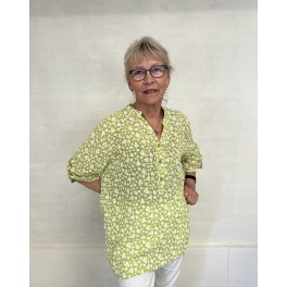 Sød små blomstretbluse i bomuld