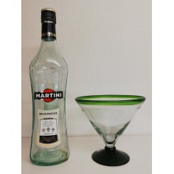 Martini glas grøn uden stilk