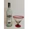 Martini glas rød uden stilk