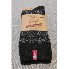 Uld sokker med norsk flag