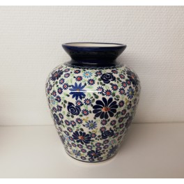 Vase i polsk keramik blomster