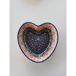 Polsk keramik hjerteformet fad