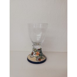 Polsk keramik og glas vinglas
